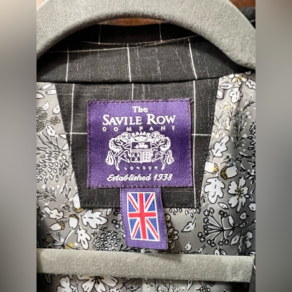 NEW The Savile Row Co. Brixton Brit Skinny Charcoal Grey Blazer size 42L - Picture 2 of 9